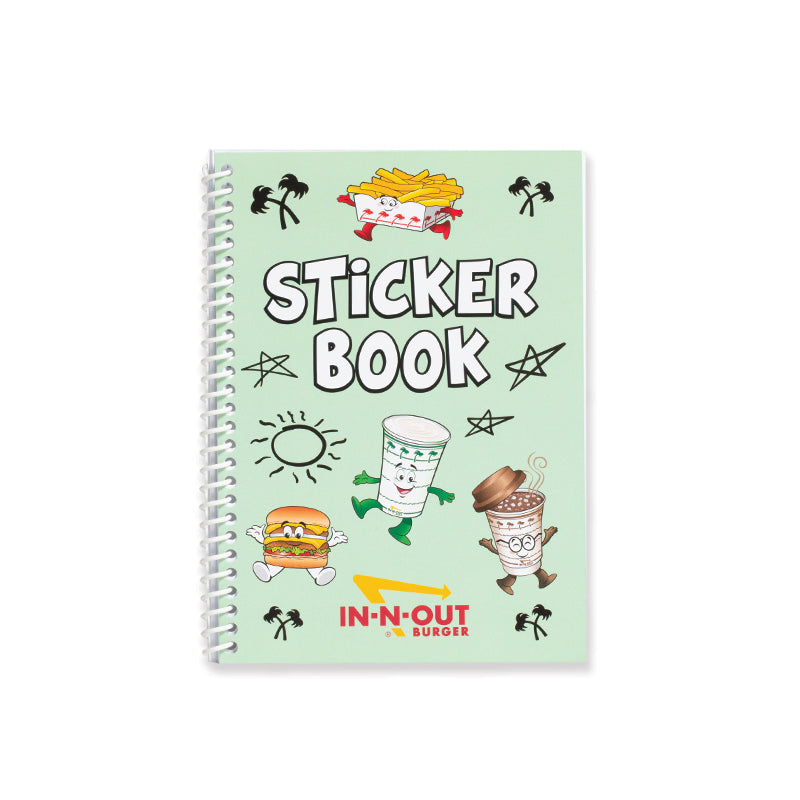 front of STICKER BOOK