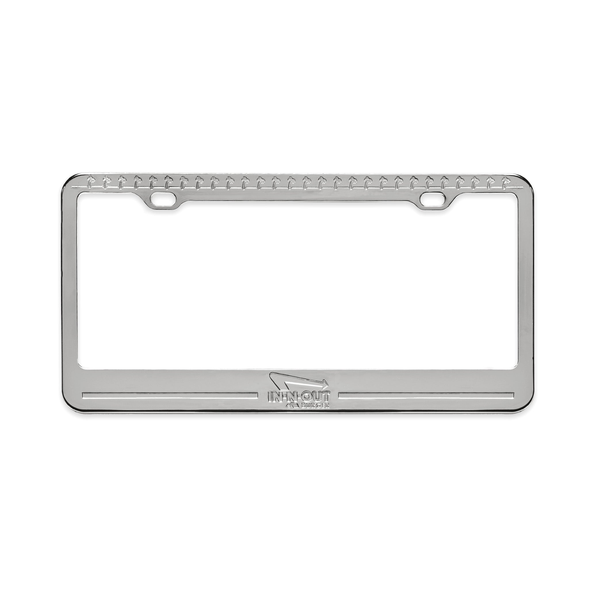 in n out, Other, Rare Innout Burger Double Palm Tree Chrome Vintage License  Plate Frame Only