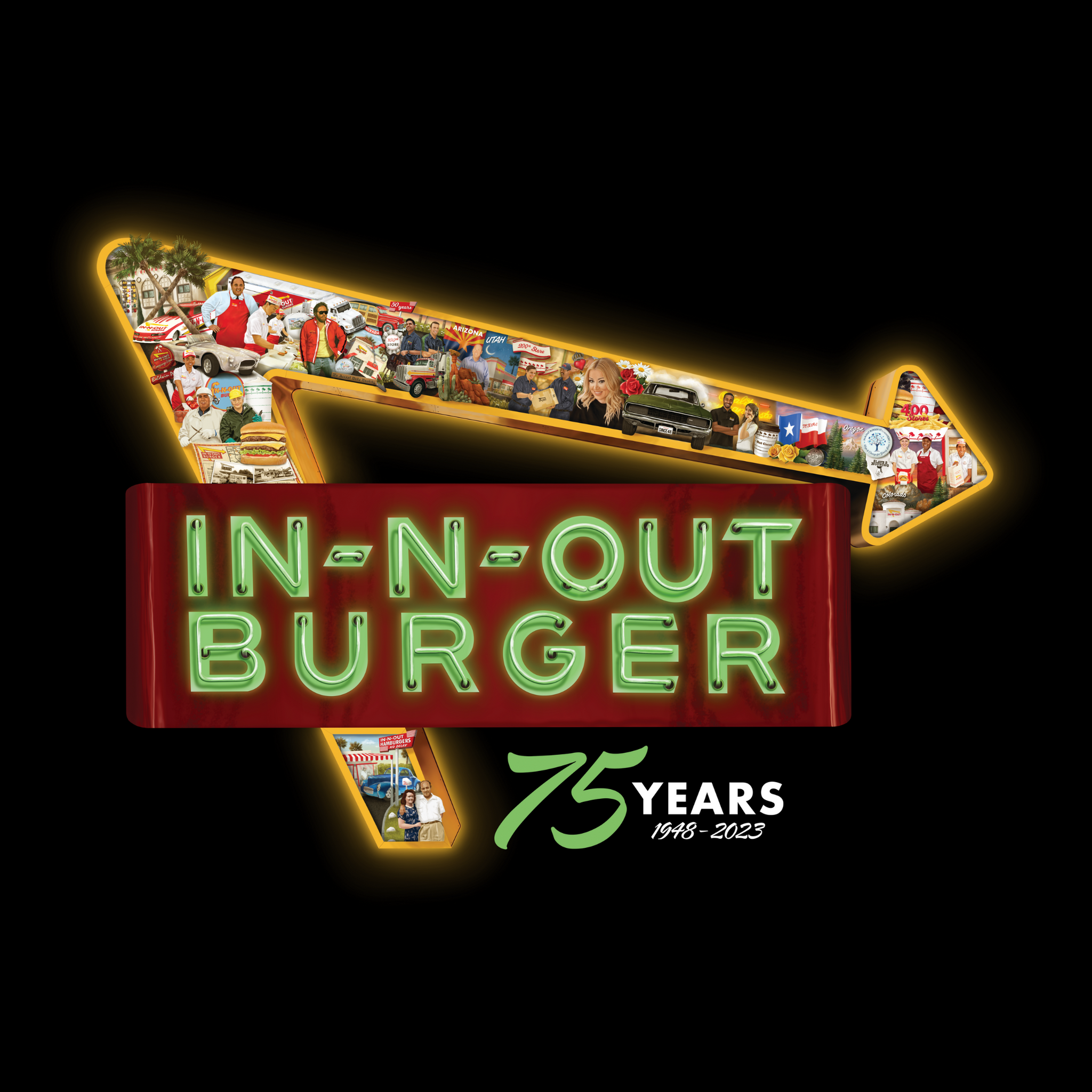 2024 Youth 75th Anniversary T-shirt Black – In-N-Out Burger