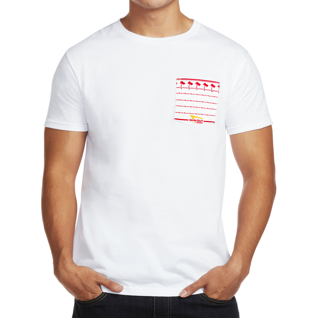 front of WHITE POCKET TEE