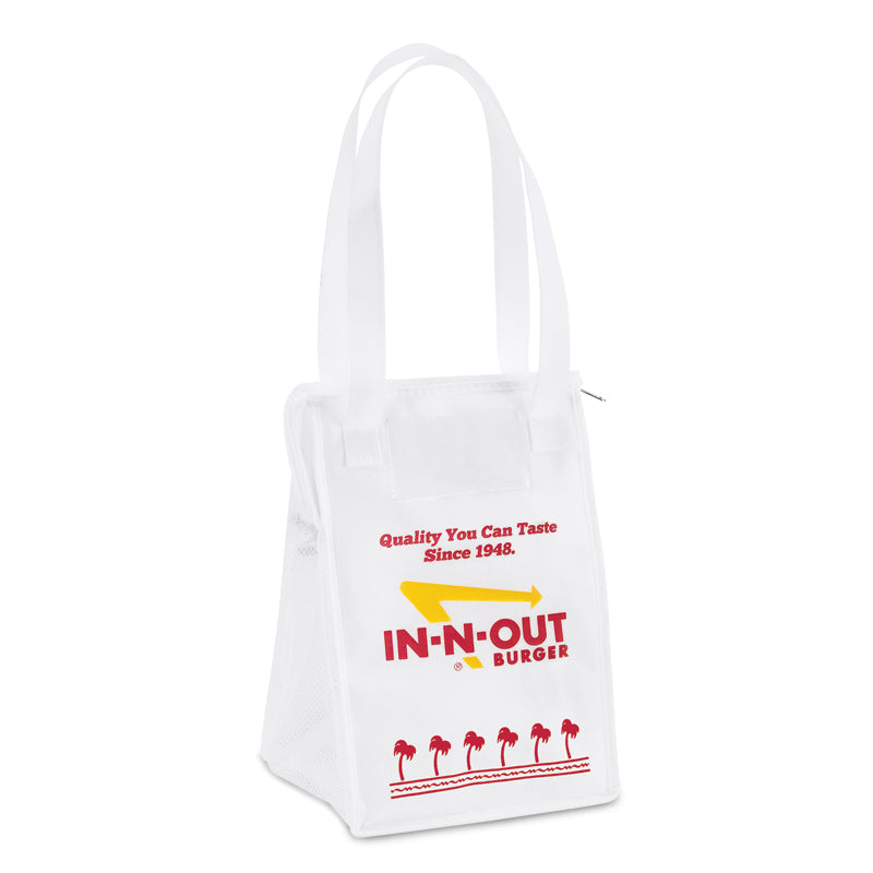 front of WHITE LUNCH TOTE